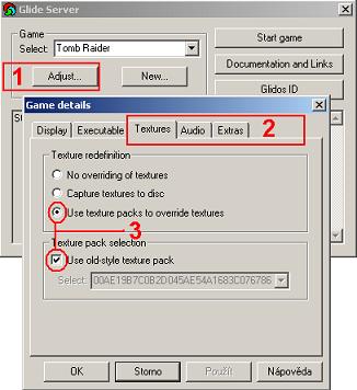 Obrzek s postupem zapnut alternativnch textur.